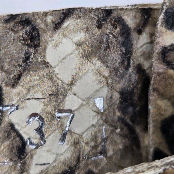 AGL Animal Print Gladiator Sandals Womens 7 37 Studded Designer Mob Wife Brown - Picture 10 of 11